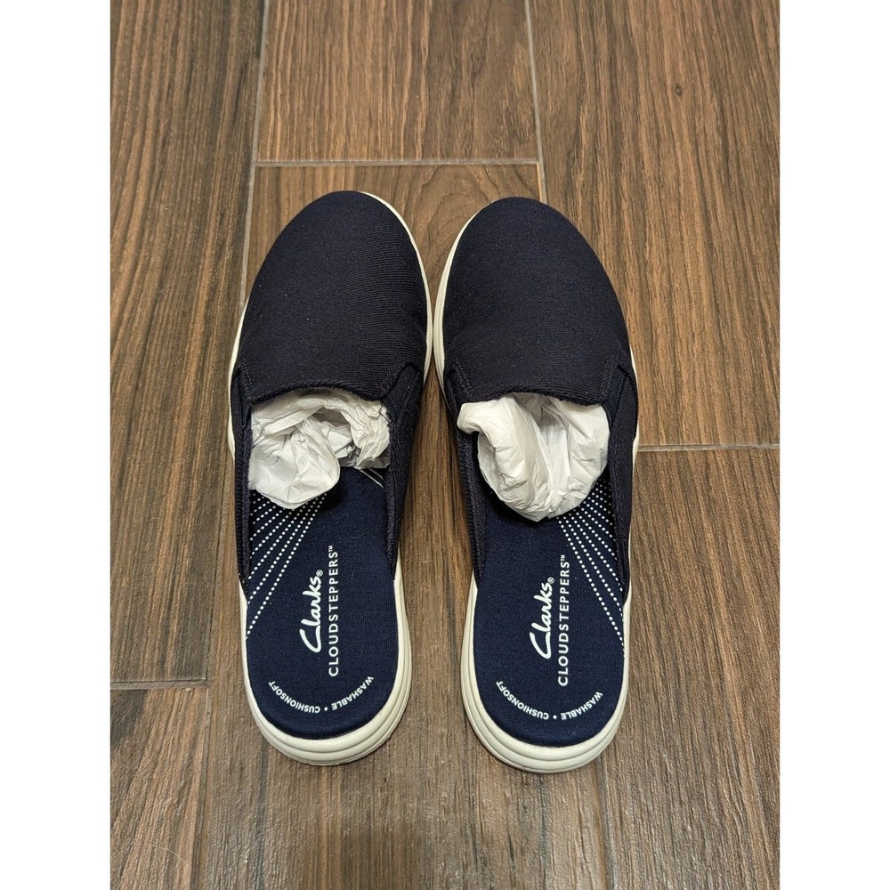 Clarks Cloudstepper Breeze Shore Mules Shoes - Picture 5 of 10